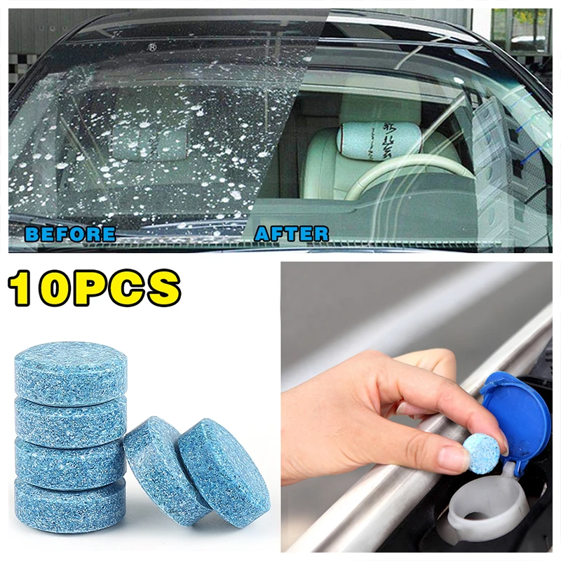 10x Car Wiper Sloid Tablet Window Glass Cleaner for Peugeot 106 206 306 406 107 207 307 407 301 308 2008 3008 C2 C3 Accessories