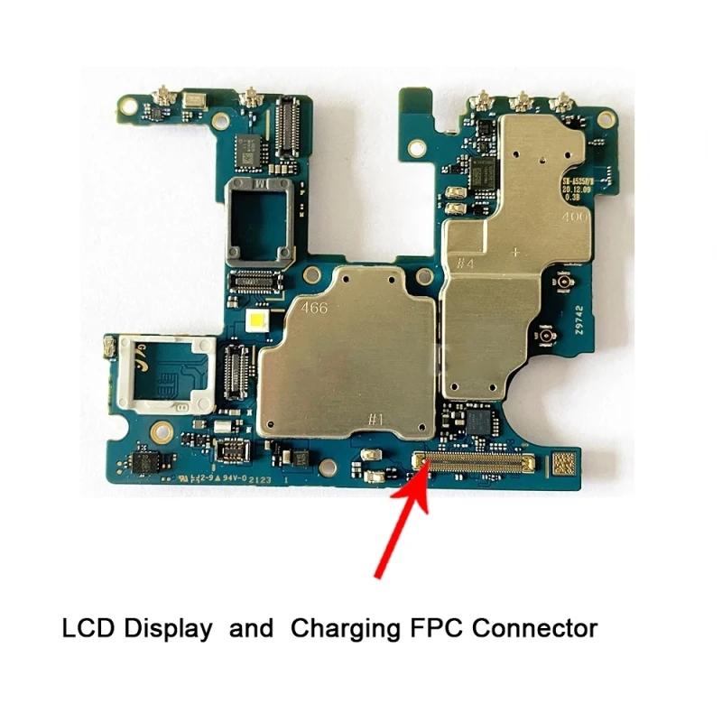 10pcs Charging FPC Connector on Motherboard for Samsung Galaxy A52 4G SM-A525 Phone Repair Spare Part