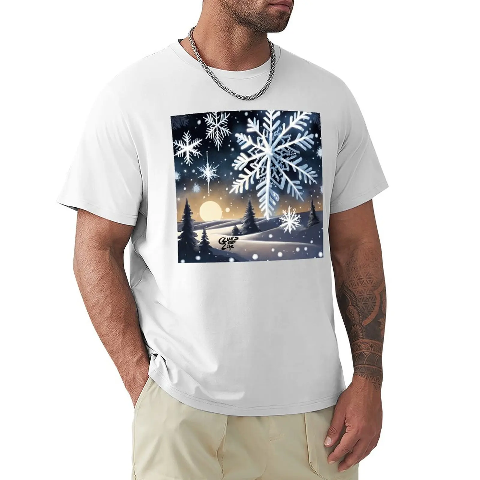 Winter Snowfall T-Shirt customs anime clothes tees customs design your own t shirt for men