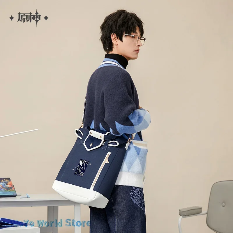 

Gan Yu Bag MiHoYo официальный подлинный Genshin Impact Ganyu тематический принт серии рюкзак аксессуары для косплея Ganyu ранец