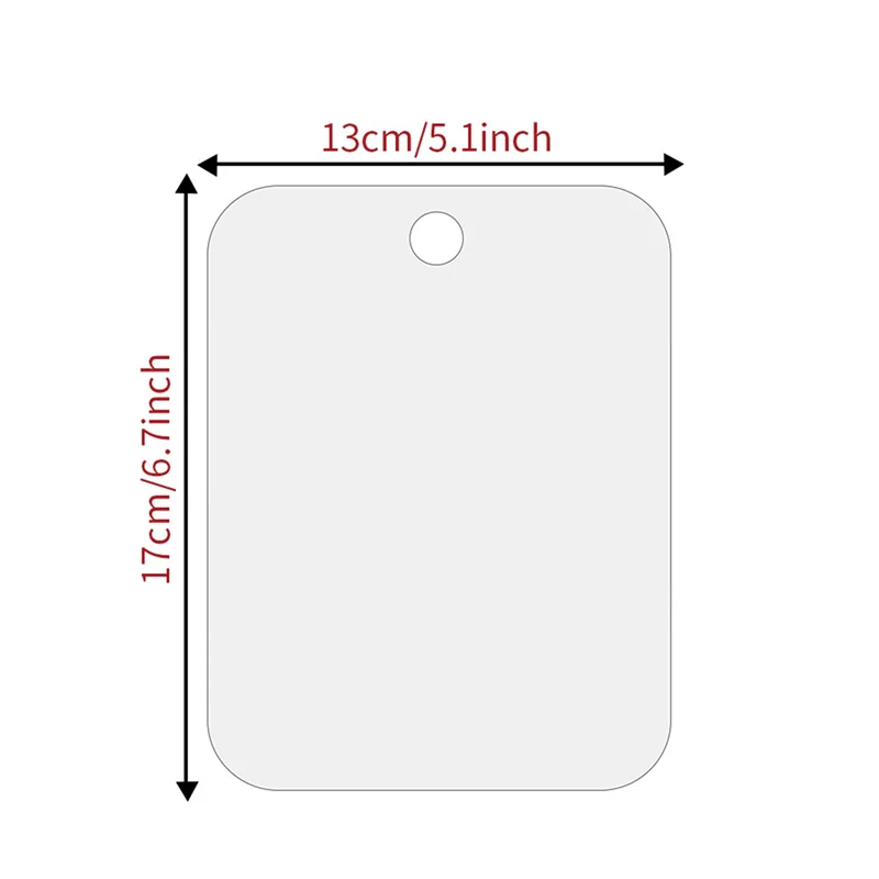 Acrylic Anti Fog Mirror Fogless Mirror Washroom Travel Accessories For Women Makeup Man Shaving-A70Z