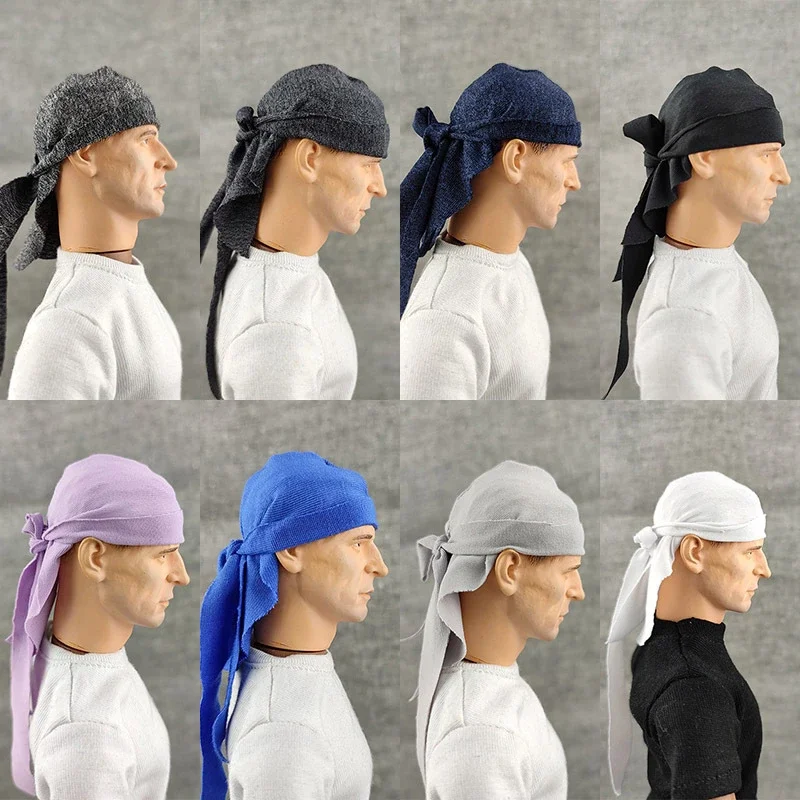 1/6 Scale Hip-hop Kerchief Head-covering Clothes Accessories Hat Model for 12'' Male Action Figures Head Sculpt Gift Toys