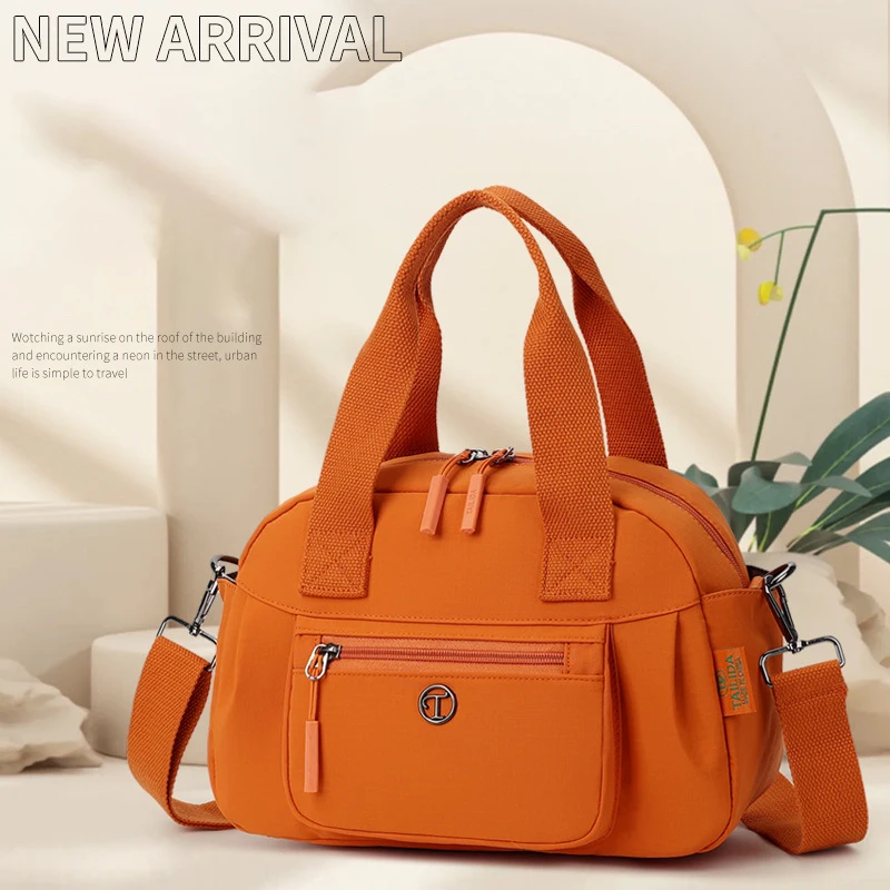 

New Versatile Backpack Multifunctional Women's Handbag Lightweight Waterproof Nylon Cloth Bag Large Capacity Crossbody Bag