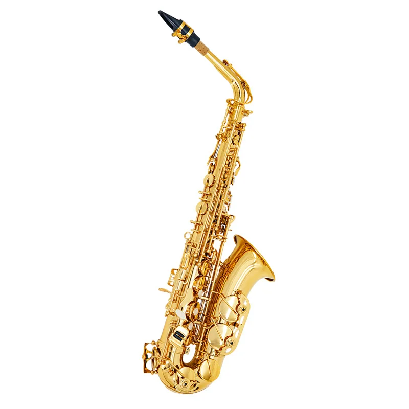 Alto Saxophone Imitation 24K Gold Saxophone Musical Instrument Adult Professional Grading Test