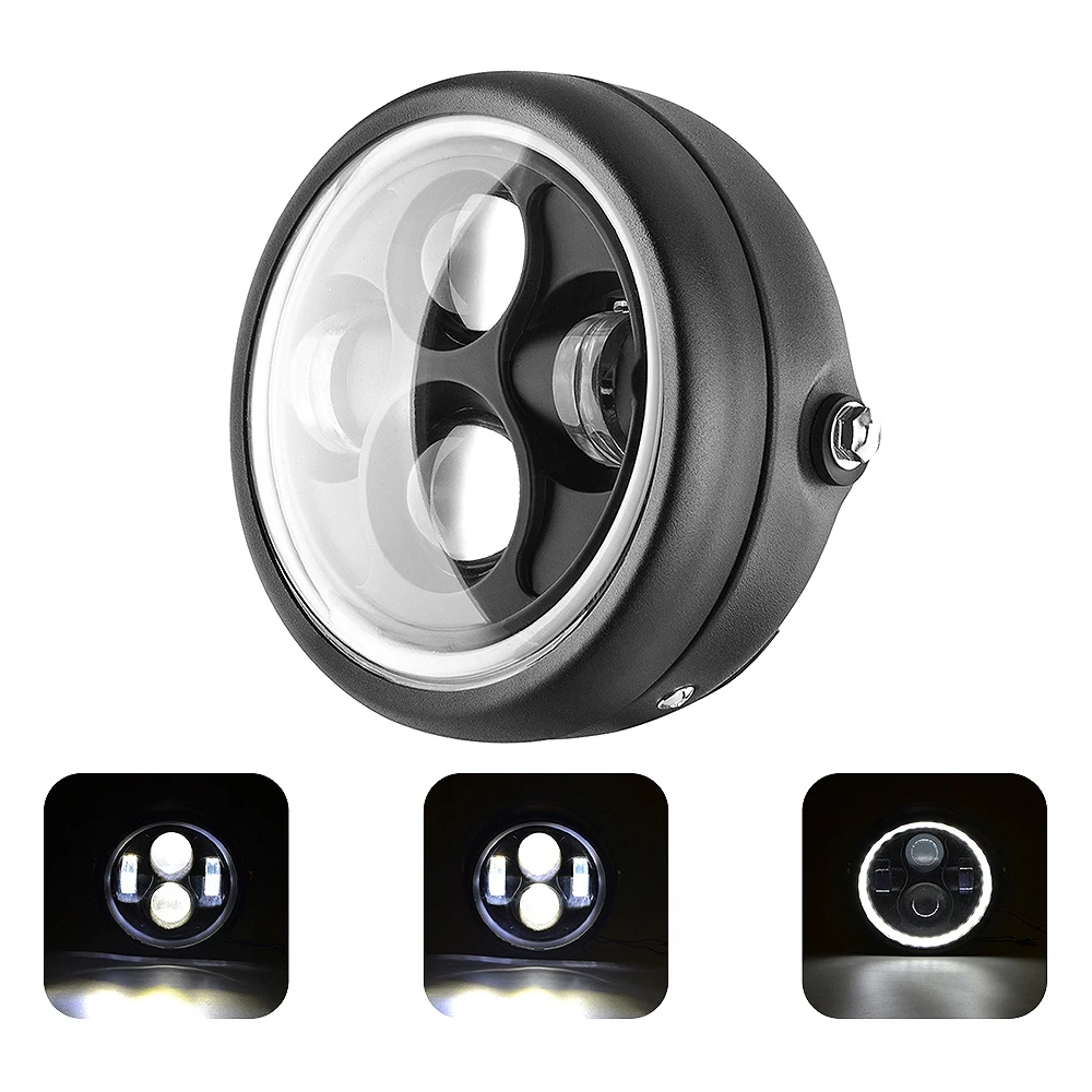 تعديل دراجة نارية LED المصباح GN125 المصباح 5.75 بوصة الرجعية العلوي فتحة المصباح