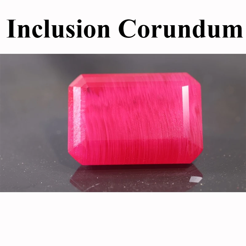 

Рубиновый корнунд, полностью инклюзионный цветной драгоценный камень, 100% проход, ручка с бриллиантами, используемый для роскошных материалов для изготовления ювелирных изделий