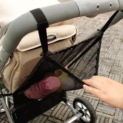 Saco de carrinho de bebê pendurado net grandes sacos portátil saco de armazenamento guarda-chuva do bebê bolso suporte de copo organizador universal acessório útil