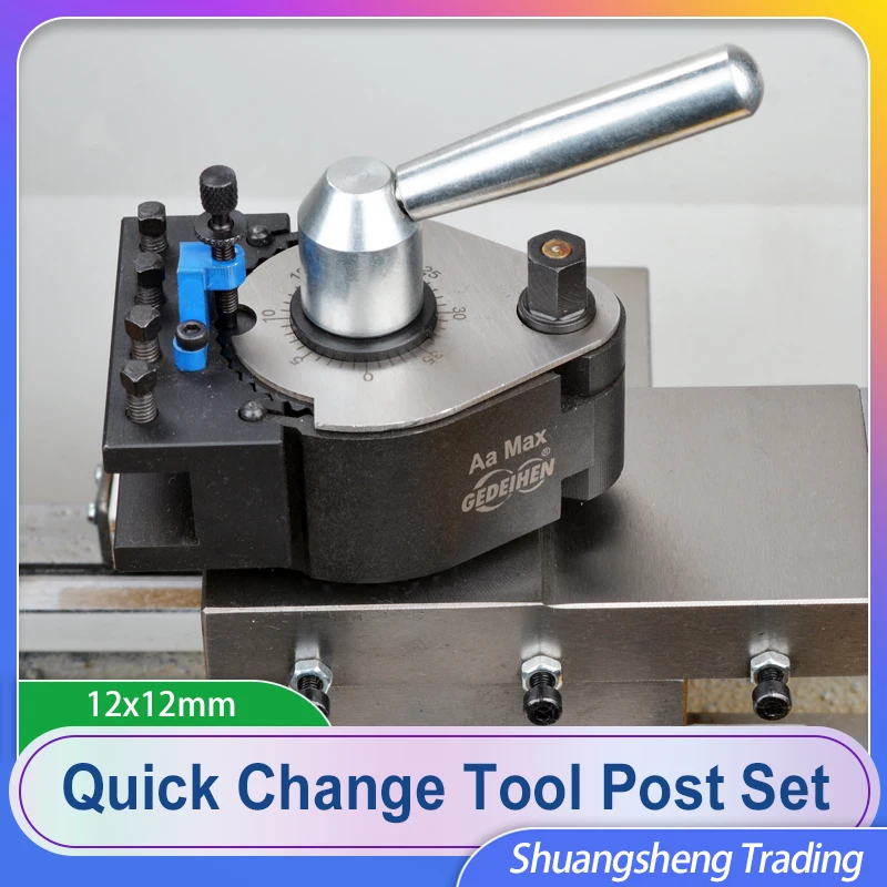 Conjunto de Postes de Ferramentas Torno Quick Change Wm210v 0618 Resto de Ferramentas para Swing Over Bed 120220 mm 12x12 mm
