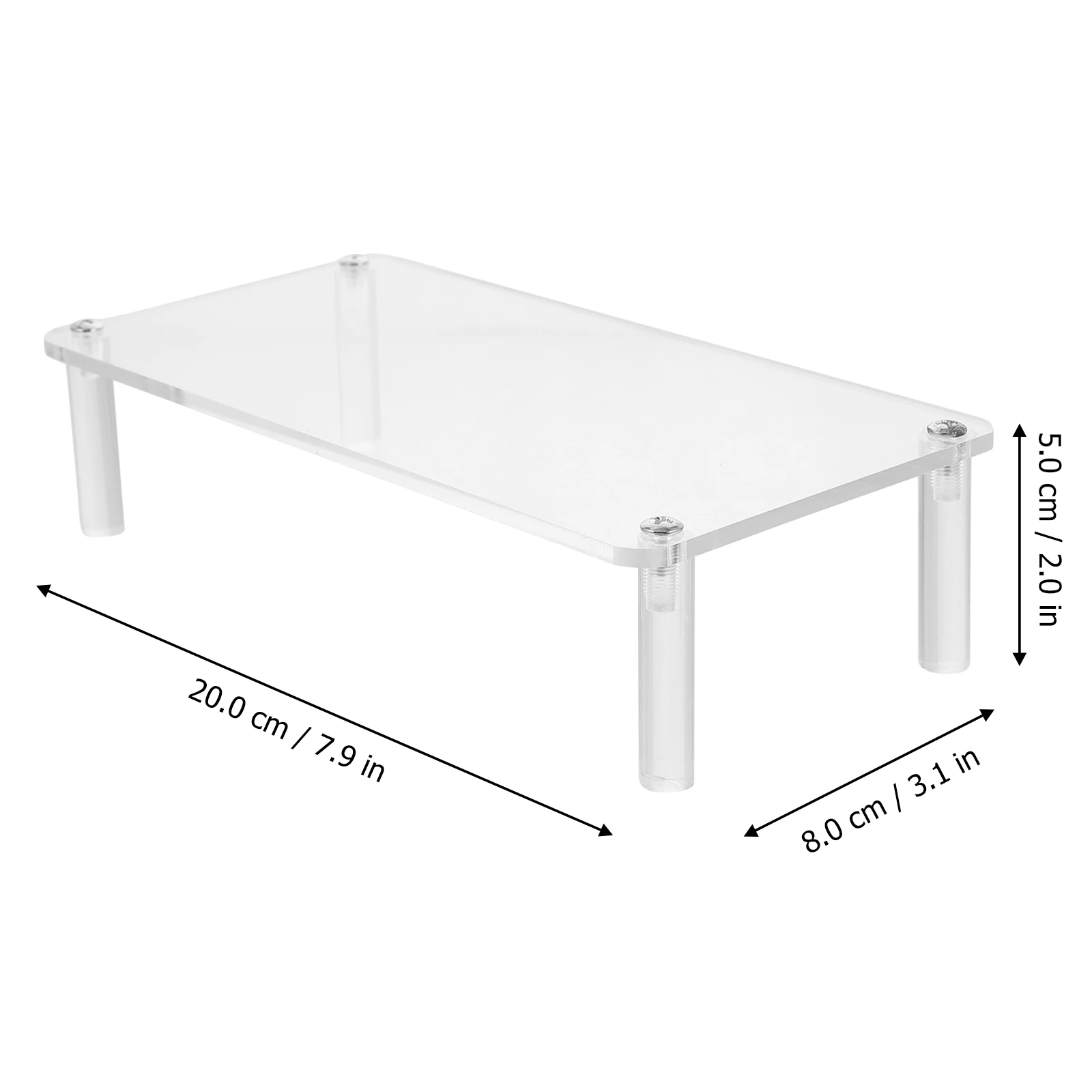 

1pc Sturdy Acrylic Jewelry Display Rack Single Layer Watch Bracelet Holder Transparent Storage Stand Home Decoration Wristwatch
