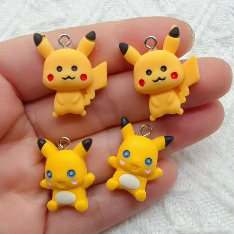 10pcs resin cartoon pendant, DIY jewelry making earrings, keychain accessories image 4