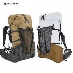 3f ul Gear yue outdoor4510l防水バックパック超軽量1.1kg xpac/uhmwpeラピッド調整可能なキャンプ大容量トラベルバッグ