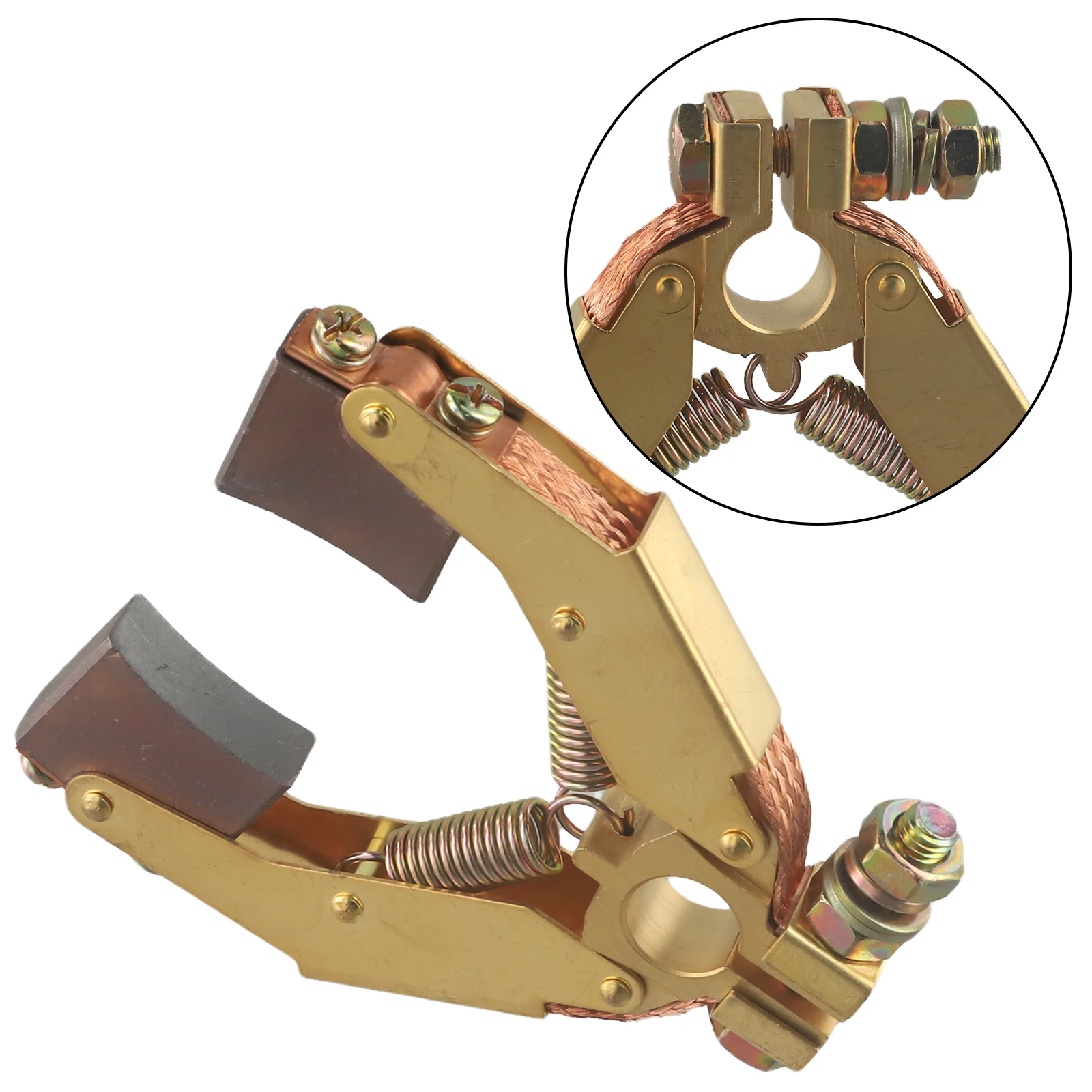 For Machinery Maintenance Copper Iron Brush V-shaped Brush Holder All-copper Construction High Reliability Brush Holder Bracket