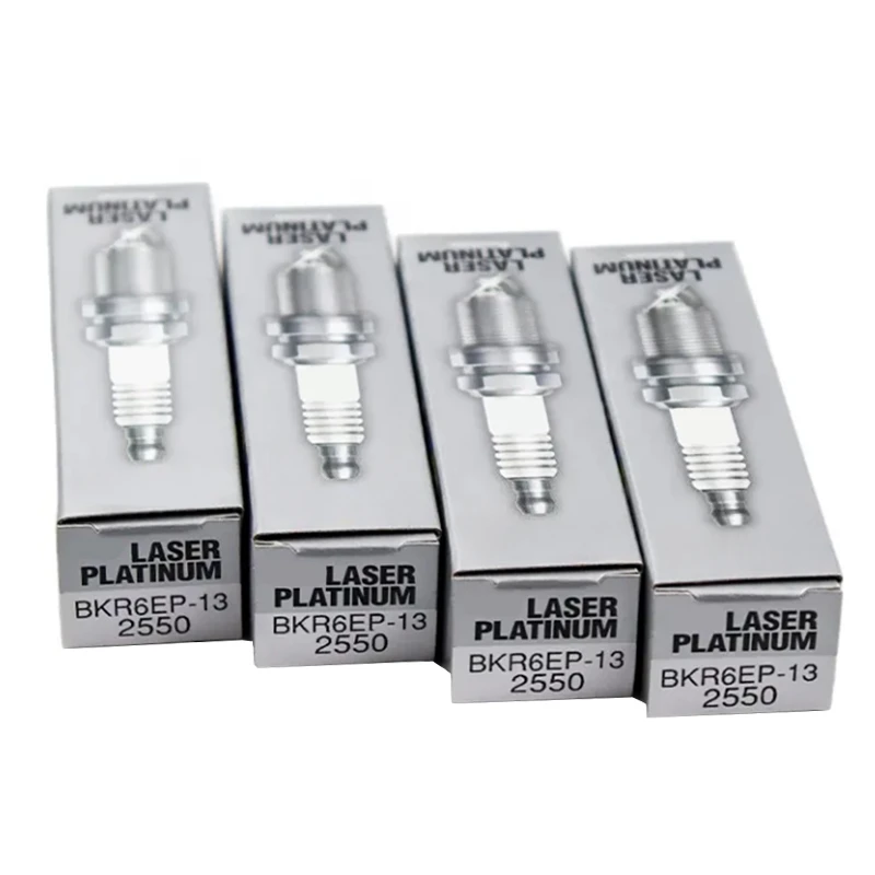 4/6Pcs 2550 BKR6EP-13 Laser Dual Platinum Spark Plug For Ford Fiesta 2009-2013 Madza-2 Demio 2008-2016 1.5L ZY