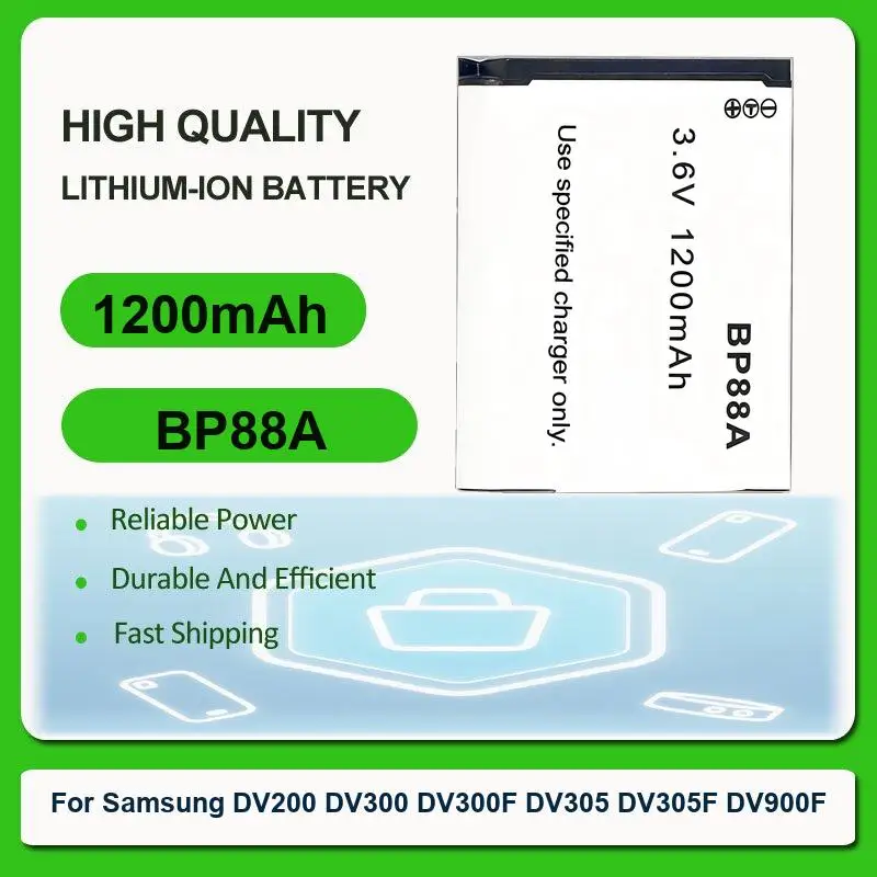 

Аккумулятор для Samsung Digimax i7 DV200 DV300 DV300F DV305 DV305F DV900F