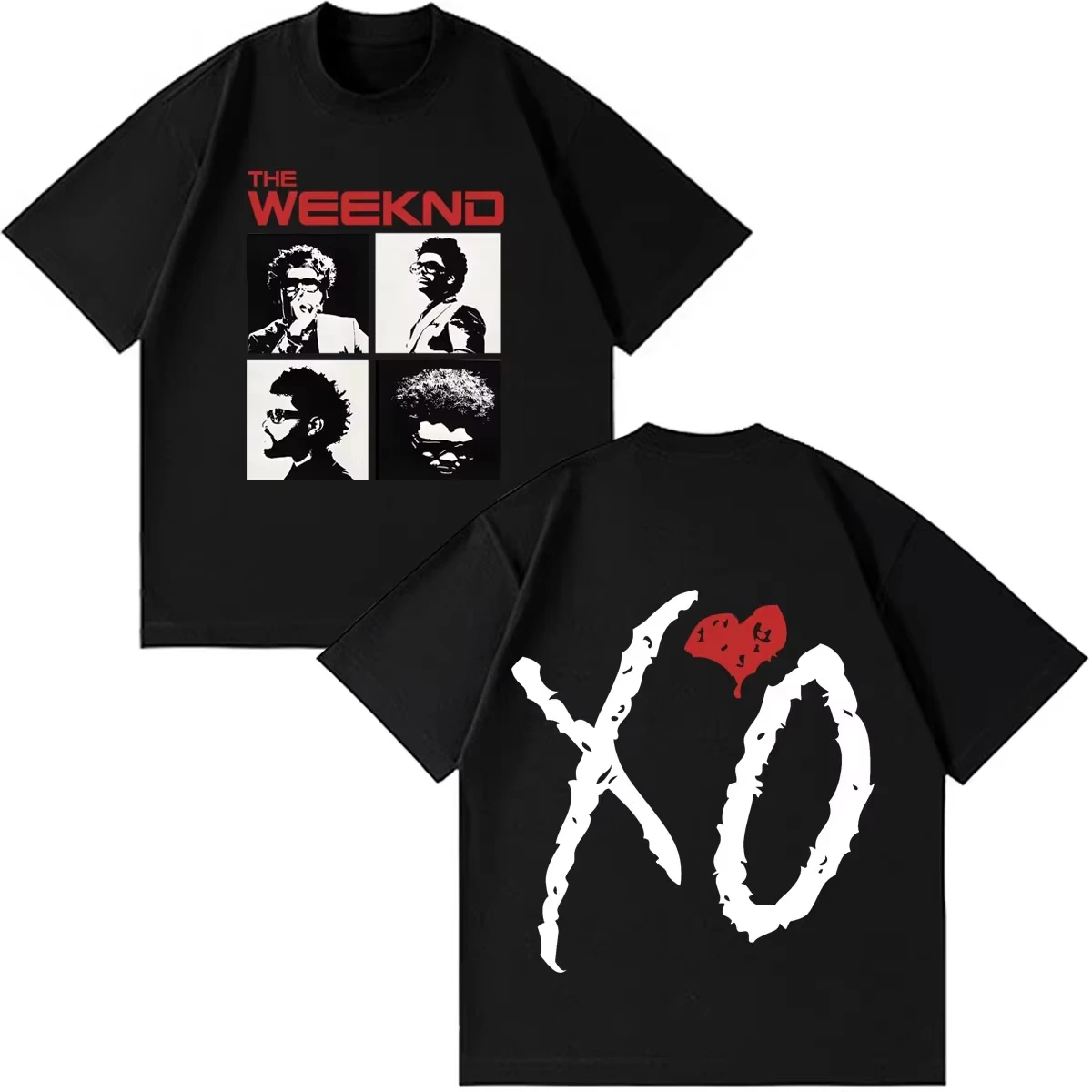 Unisex Crew Neck Casual T-Shirt With The Weeknd After Hours Til Dawn 2026 Tour Print, Harajuku Style Short Sleeve Top T-Shirt
