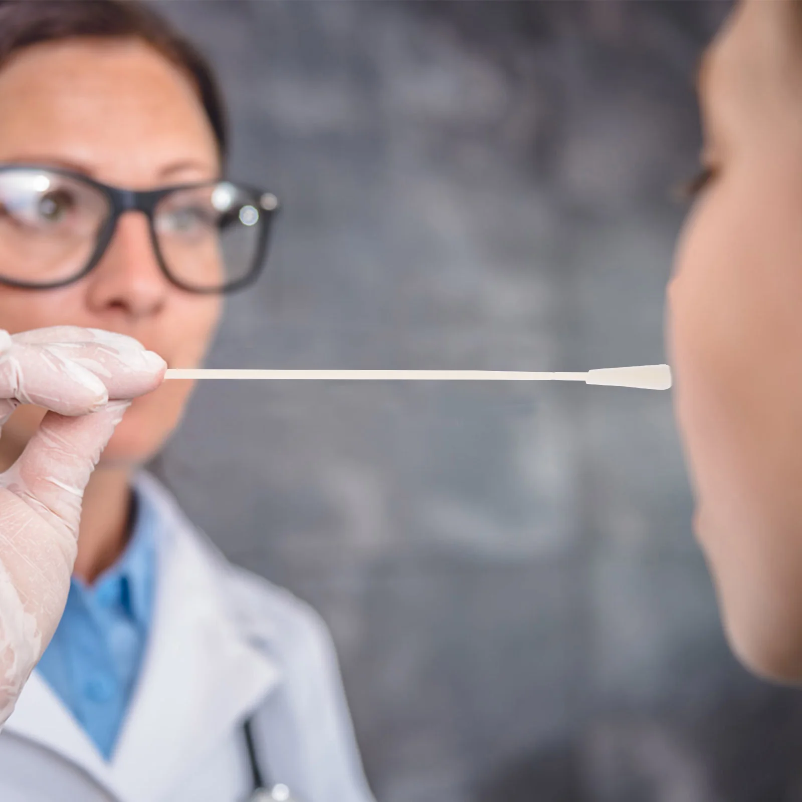 

50 set 50 Random Flocked Swabs 3CM Breakable Throat Oral Pharynx Swabs Cavity Testing Hospital Disposable Cotton Swab Sets