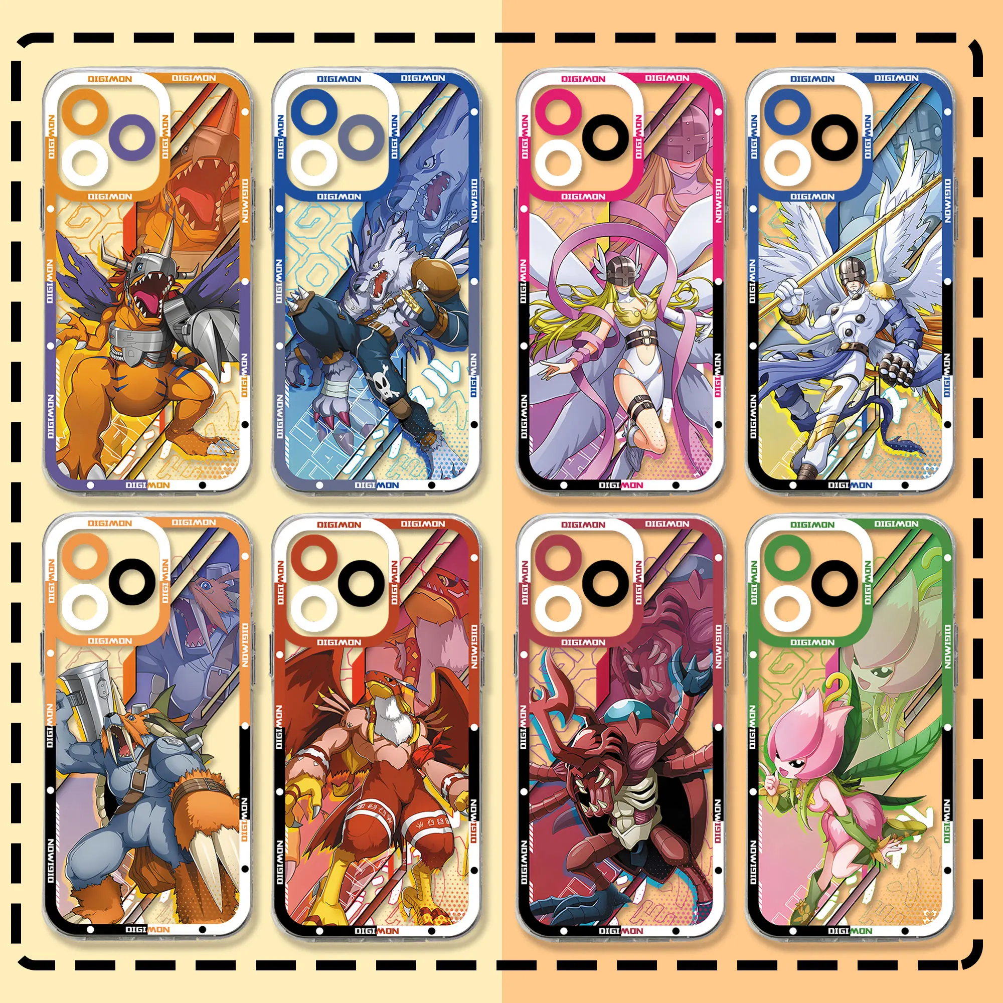 Anime New Digimons Phone Case for Huawei Honor X9a X9b X8b X7b 90 20 nova 9 7 7i P40 P30 SE Lite 4G 5G Clear Soft TPU Cover