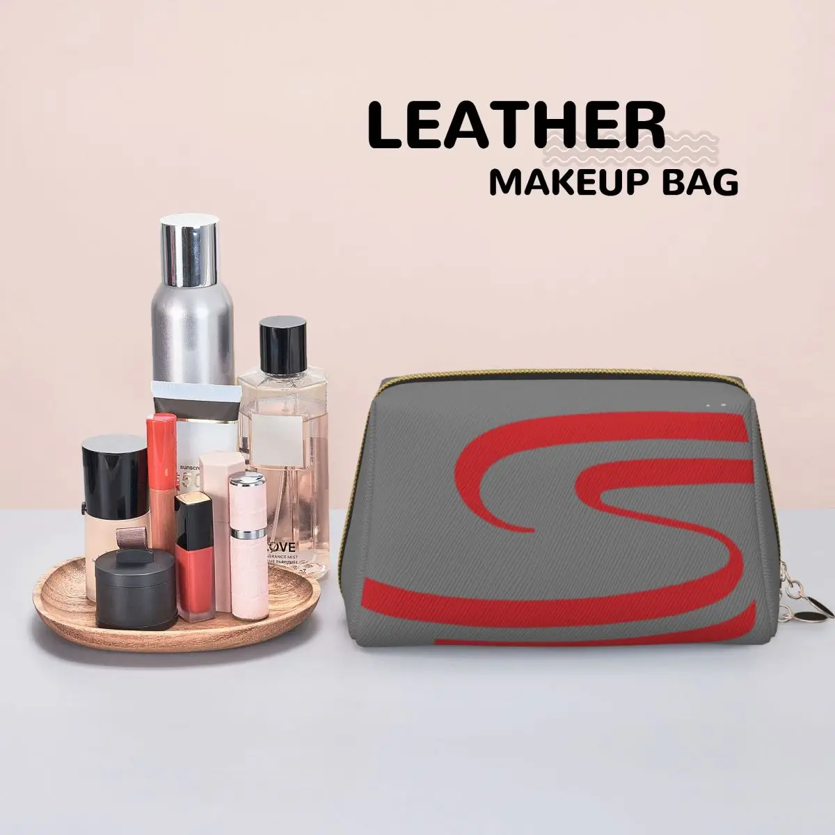 Ayrton Senna Racing Cars Logo Women Cosmetic Bags Travel Makeup Organizer Pouch Toiletry Storage Dopp Kit Case