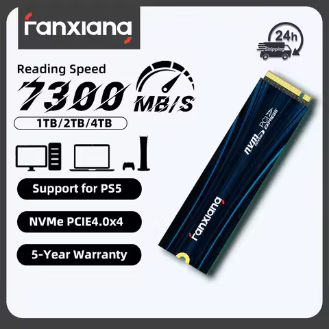 Fanxiang S880E/S880ER 7100MB/s NVMe M.2 SSD Drive PCIe4.0x4 1TB/2TB/4TB M.2 2280 SSD Internal Solid State Drive For PS5 Laptop