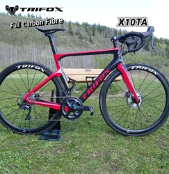 TRIFOX X10TA Road Bike Framest Bicycles Carbon Fibre Thru Alex DI2 / Mechanical Derailleurs Racing Bikes Frame fork Seatpost