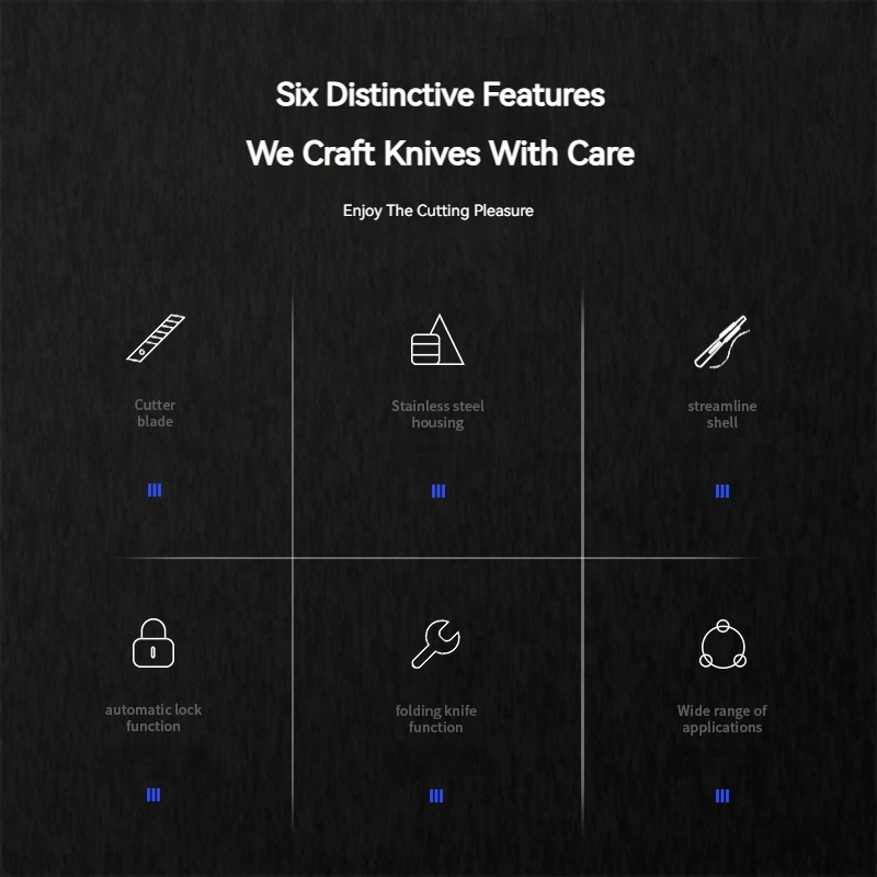 10/100Pcs Stainless Steel Utility Knife Set, Non‑Slip Box Cutter with Sharp Blades for Paper Cutting, Unboxing & Carving