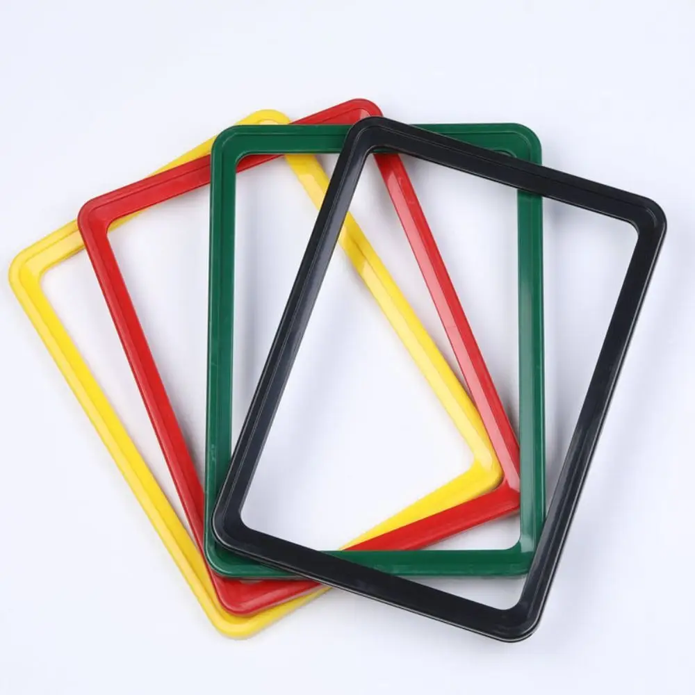 Plastic Price Tag Clip A4/A5 Rotatable Merchandise Price Display Clip Color Desktop Message Postcard Holder Supermarkets