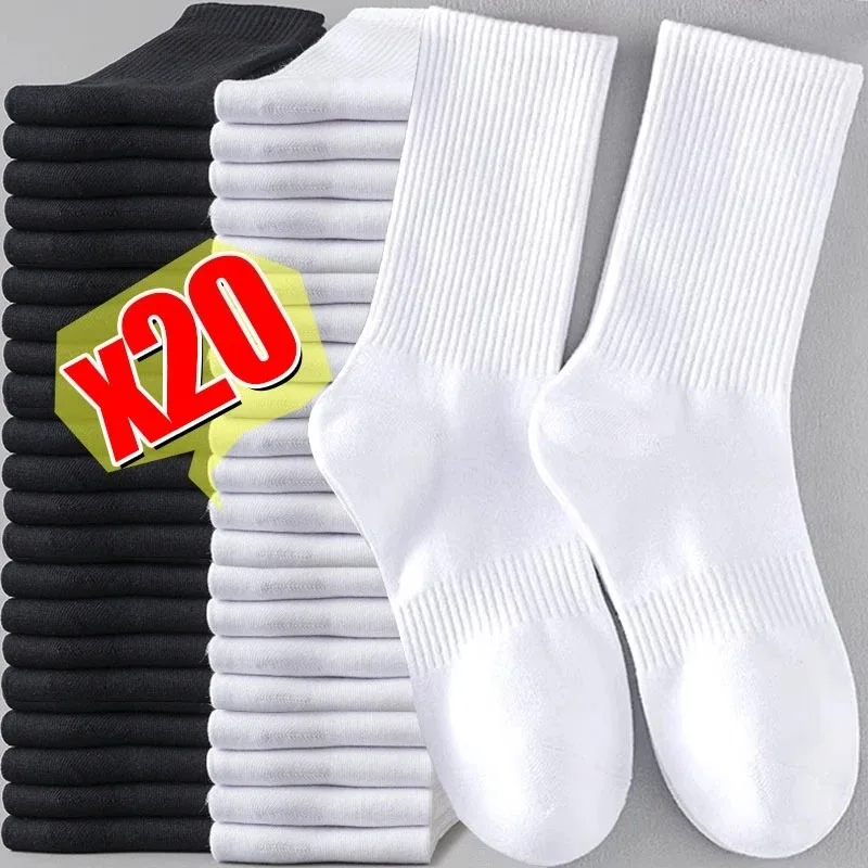 Fashion Black White Socks High Quality Cotton Sports Socks Breathable Soft Sock for Men Breathable Casual Classic Running Sock