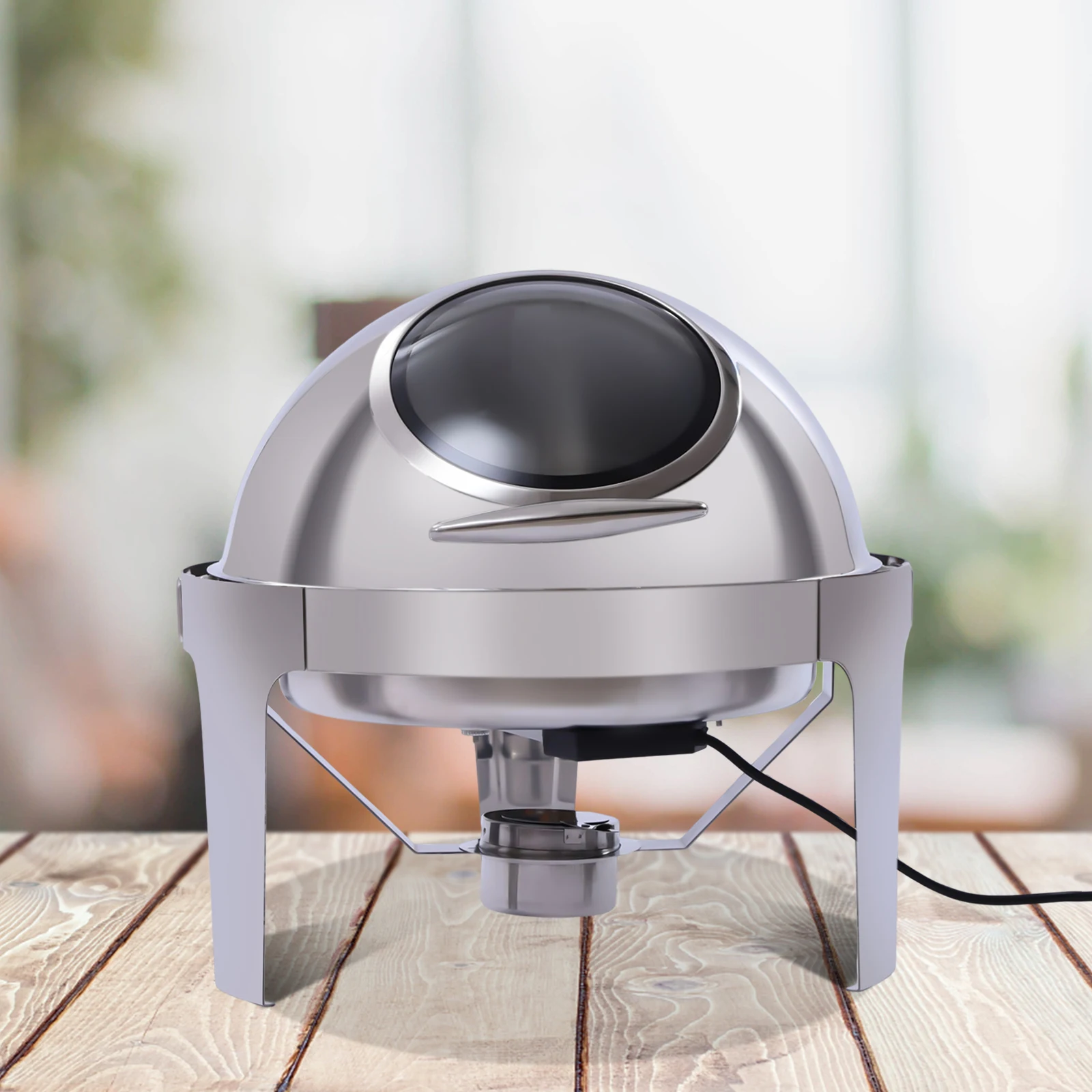 6L Silver Round Cha…