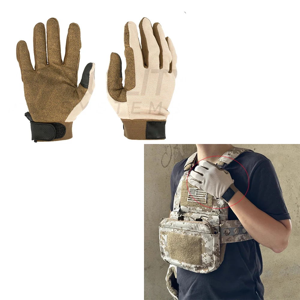 タッチスクリーン対応のタクティカルアウトドアグローブ（夏用）