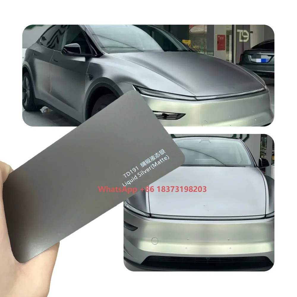 

Self-Healing Anti-Scratch UV Protection Bubble-Free TPU Car Body Protection Wrap Film Satin Liquid Silver Roll