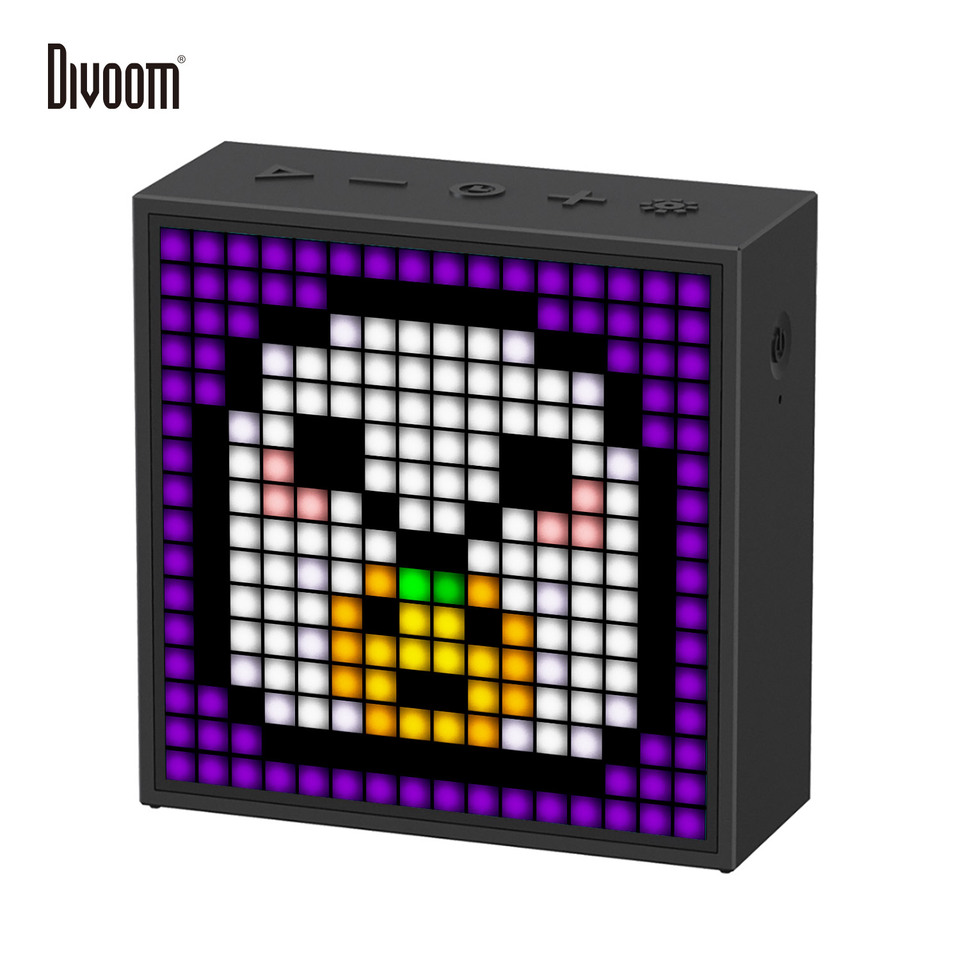  Divoom Timebox Evo speakers bluetooth wireless with Clock Alarm Programmable LED Display for Pixel Art Creation Unique Gift 