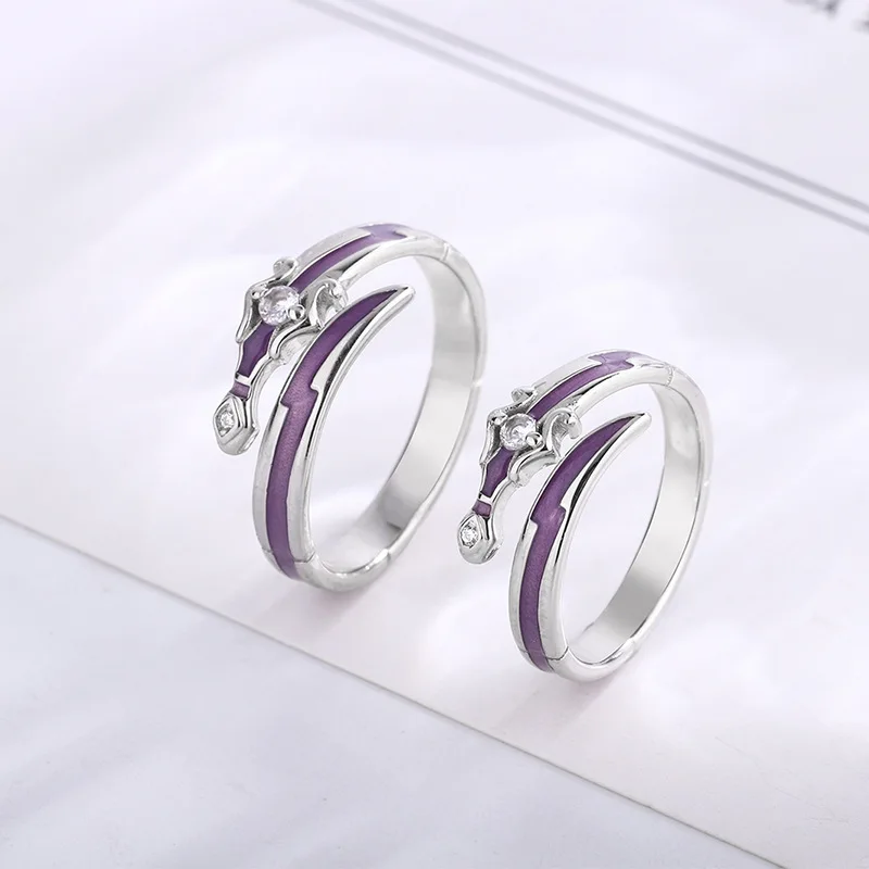 

Винтажное модное простое Открытое кольцо Магнолия обручальное кольцо для пары банкетные ювелирные изделия Аксессуары подарок