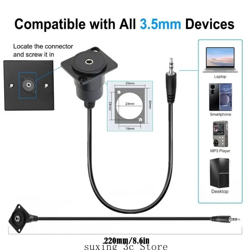 E8BE TRS 3,5 mm support