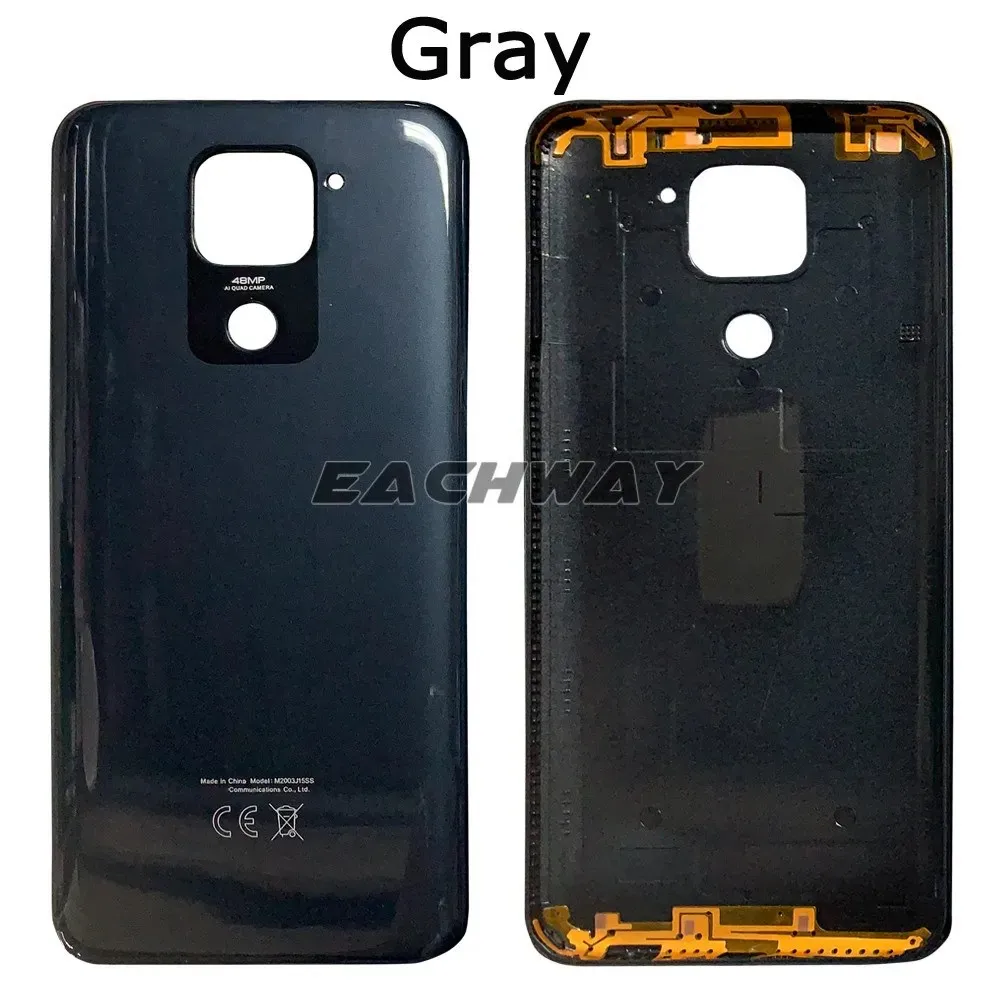 New Back Glass For Xiaomi Redmi Note 9 Back Battery Cover Door Note 9 Note9 Rear Housing Case For Redmi 10x 4G Battery Cover