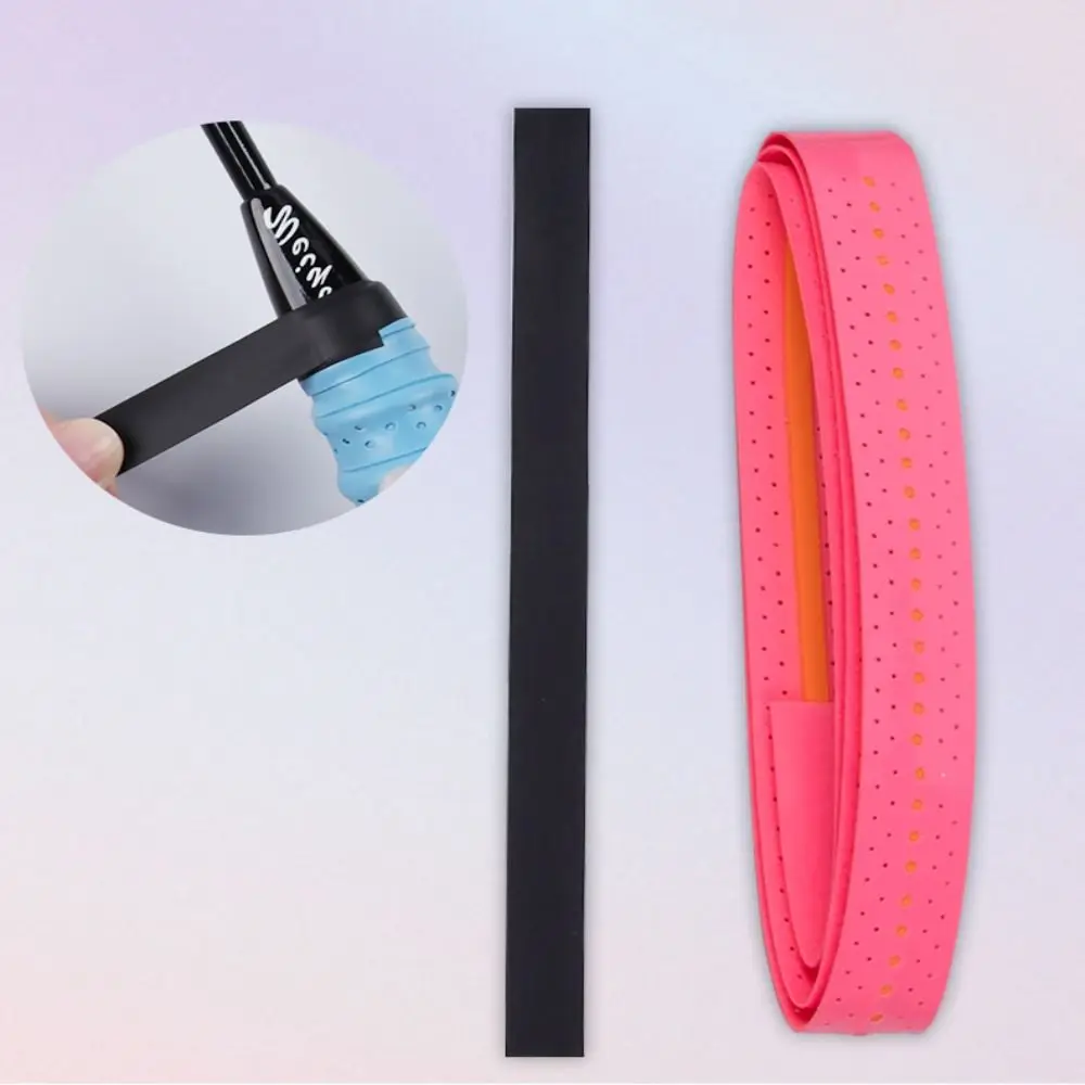 

Противоскользящая ручка для бадминтона, поглощающая пот, перфорированная теннисная ручка, дышащая лента, намотка ракетки, ручка для спорта на открытом воздухе