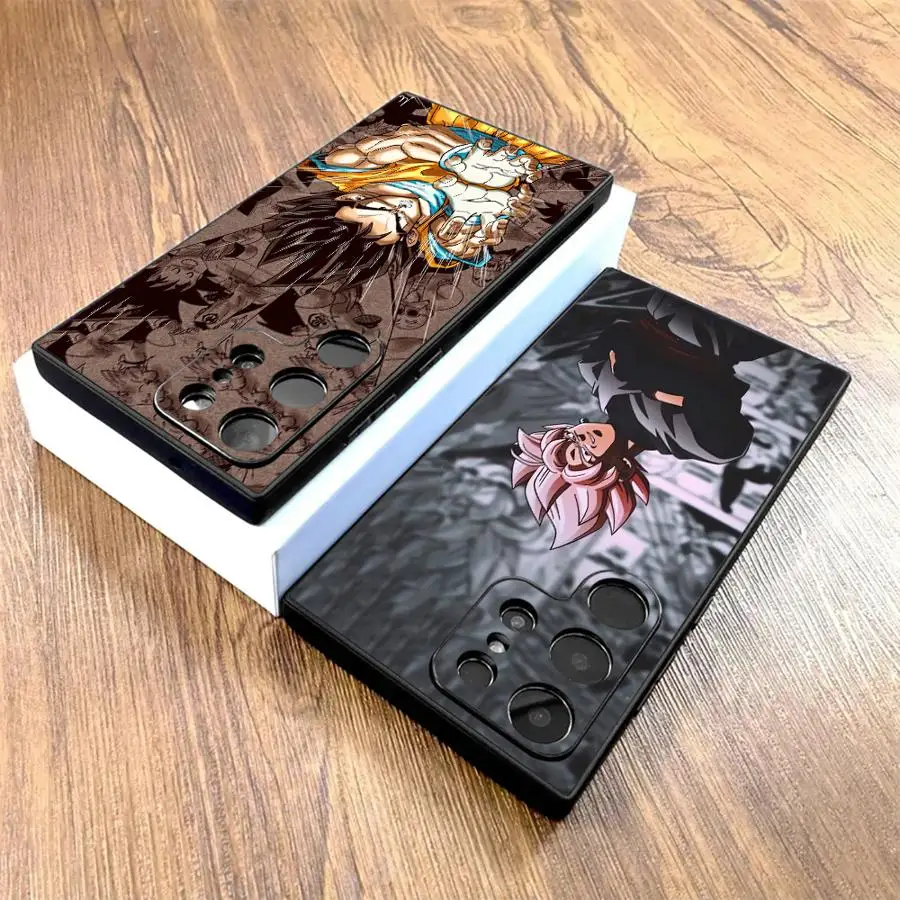 Dragon Ball Goku Manga Son Gohan Schwarze weiche Handyhülle für Samsung Galaxy S24 Plus S23 Ultra S20 S21 FE S25 Edge