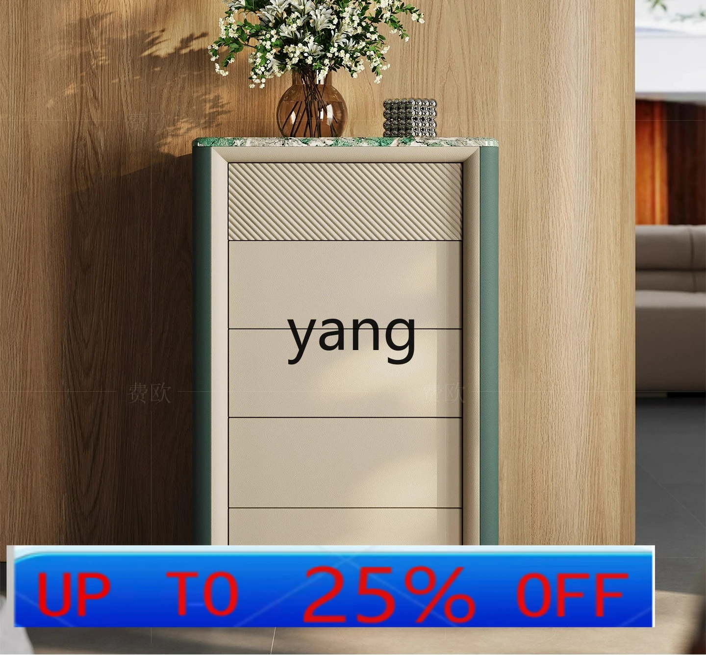 

Lhh light luxury four-bucket cabinet Italian modern marble bedroom storage three five six bucket cabinet