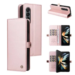 Wallet Flip PU Leather Cover For Samsung Galaxy Z Fold 4 3 Fold4 Fold3 5G Credit Card Slot Pocket Holder Purse Phone Case