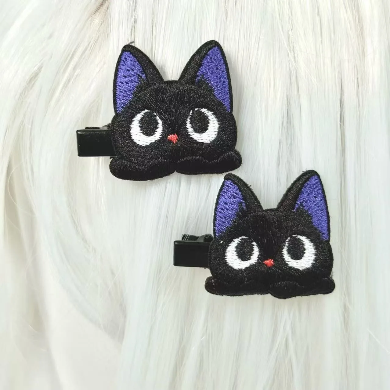 

Kiki's Delivery Service Kiki Cat Hair Clip Cute Black Cat Women Girl Barrette Hair Clips Fashion Anime Hair Accessories