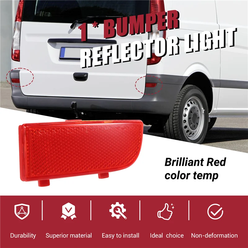 

Rear Bumper Reflector Light For Mercedes-Benz Vito Viano W639-ABQF