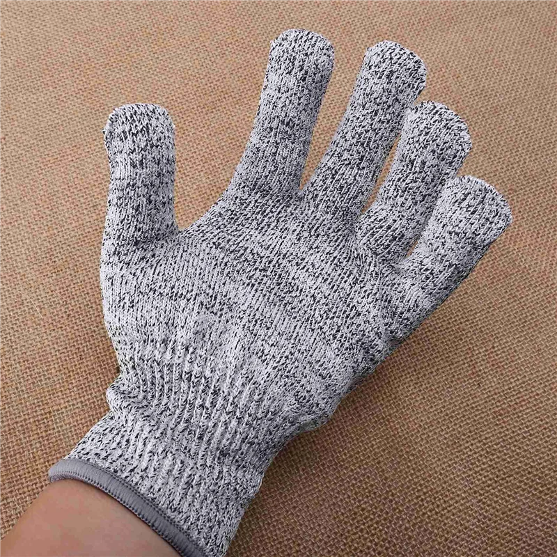 

B50B-4 пары устойчивых к порезам перчаток пищевого уровня 5, защита рук, кухонные перчатки для очистки устриц (средние)