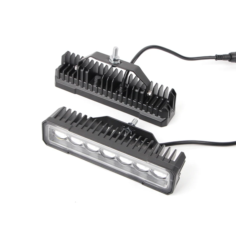 8Inch 7-lens LED Work Light Fog Light Two-color Ultra-bright Automotive Auxiliary Lights Waterproof 12V 24V for Truck Off-road