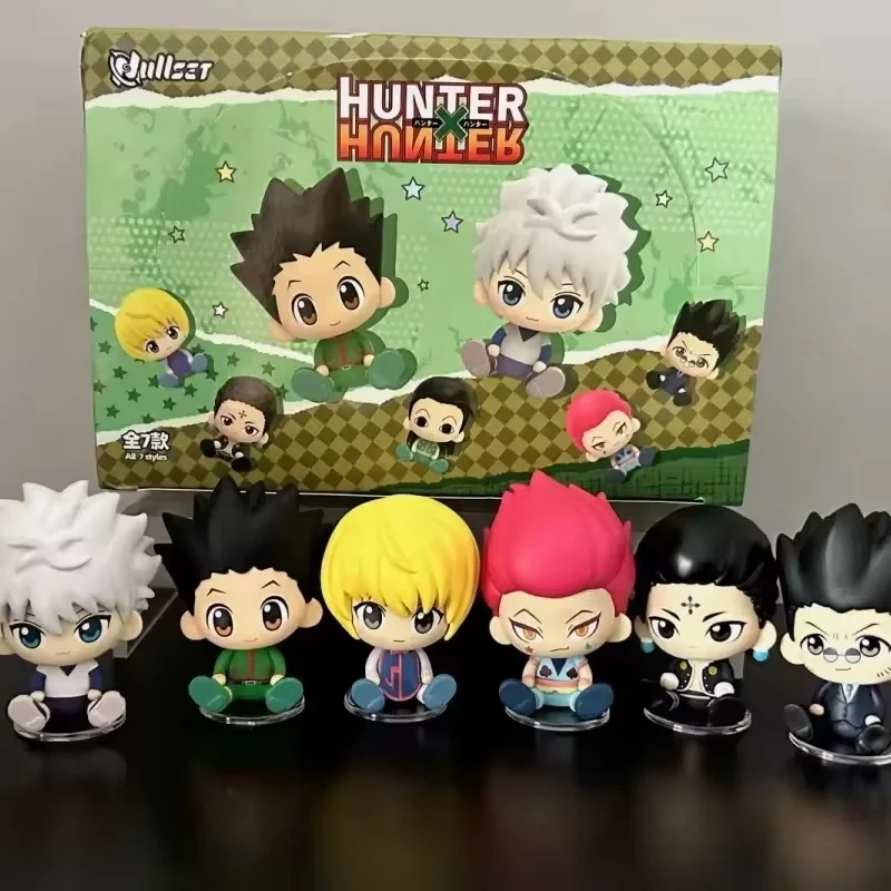 Figura Coleccionable Original de Hunter X Hunter, Serie Sentada, Adorable Caja Sorpresa de Anime, Decoración para Habitación, Regalo