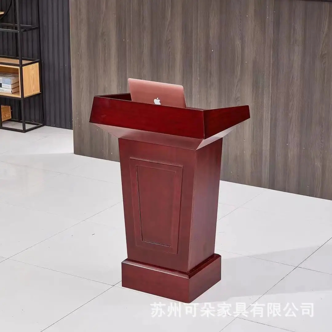Lecture desk Leader's speech desk Welcome Podium Multimedia school Solid wood reception Meeting room Host table