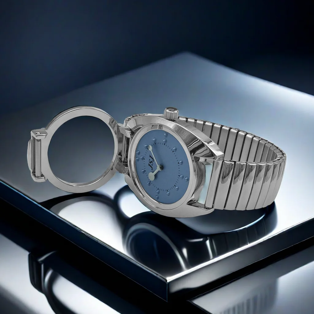 Xúc Giác Cho Người Mù -- Hoạt Động Bằng Pin (Mở Rộng Ban Nhạc, Mặt Số Xanh Dương)