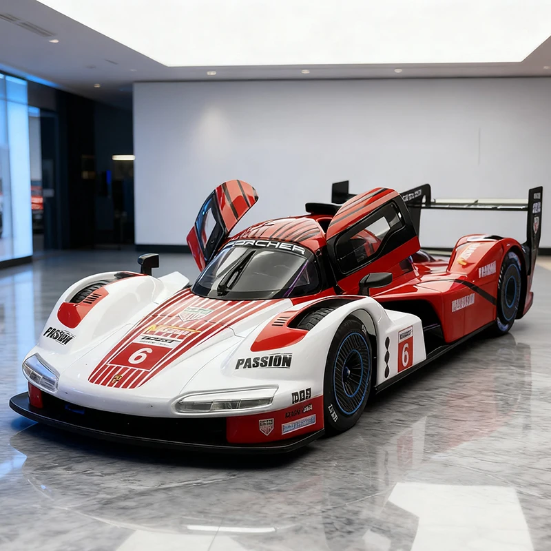 NOWY 1:24 963 Supercar Model Samochodu ze Stopu Metalu Zabawka Odlewana Dźwiękiem i Światłem dla Dzieci Pojazd