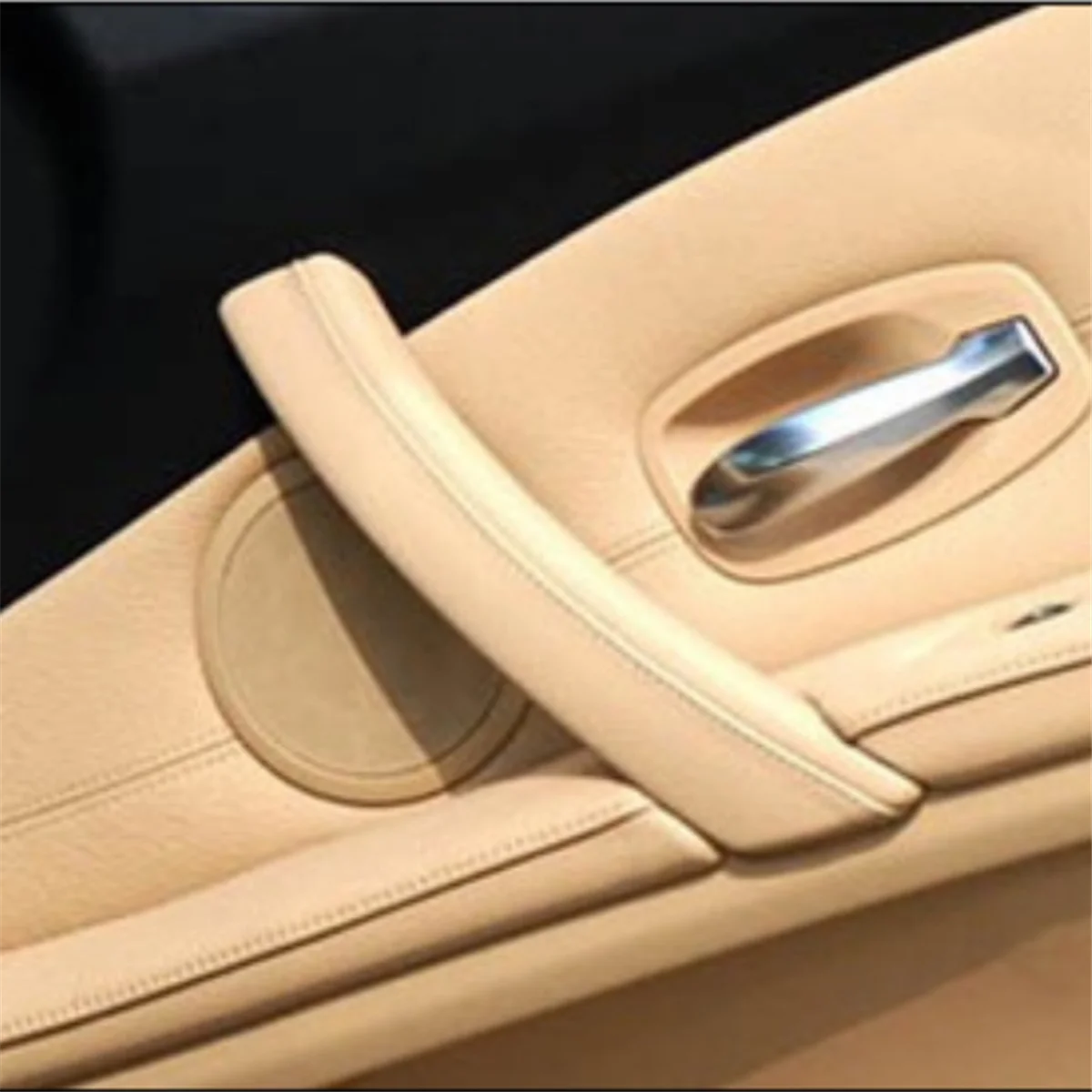 

Upgraded Right Side Front Door Inner Pull Handle Armrest Cover for BMW Beige