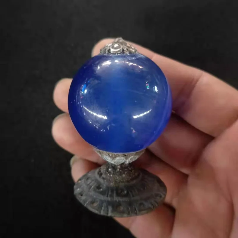 

Antique Crafts Miscellaneous Antique Style（Cat's Eye Stone Official Hat Top Bead）Factory Wholesale