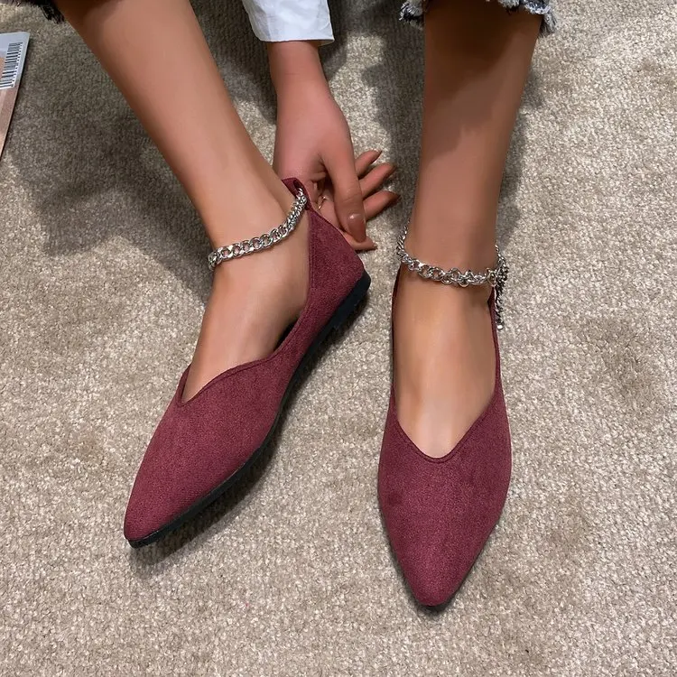 Pointed Hollow Retro New Baotou Single Shoe Women's Leopard Pattern Fashion Suede Light