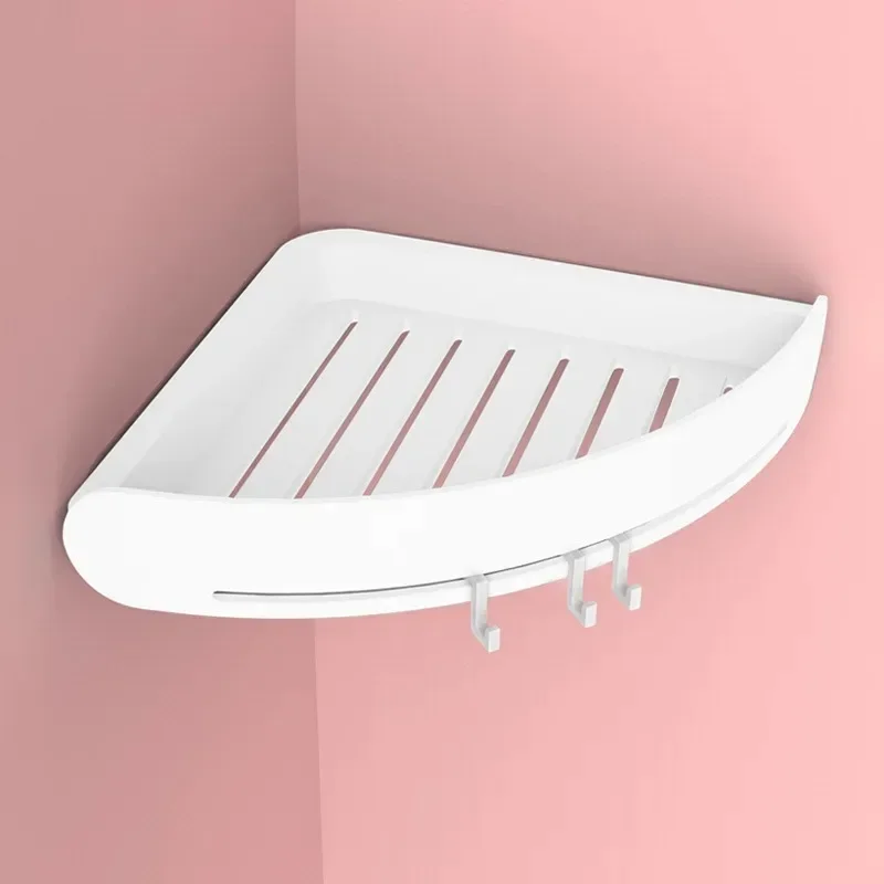 

Plastic Bathroom Shelf Organizer Snap Up Corner Shelf Caddy Bathroom Corner Shelf Shower Storage Wall Holder Shampoo Holder